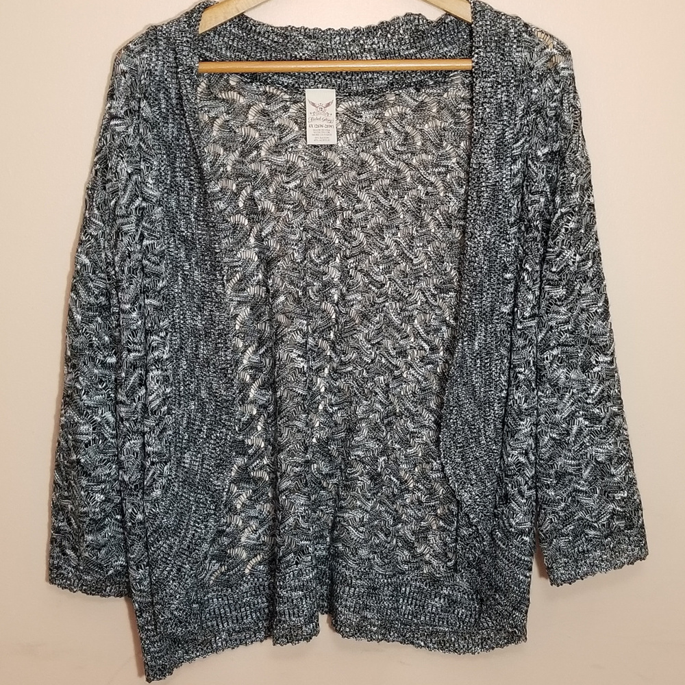 ⭐ Faded Glory Open Front Knit Cardigan 4X